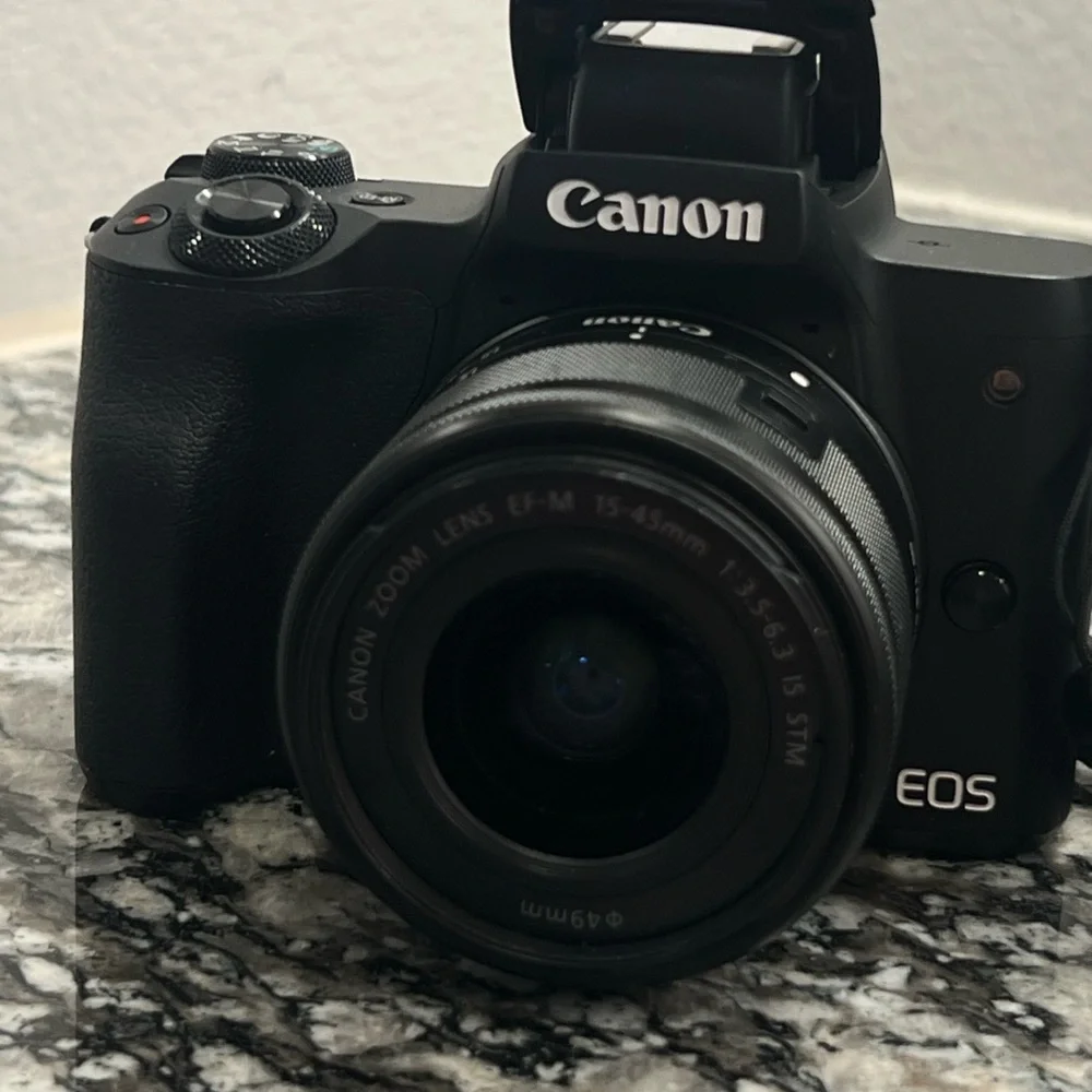 Perfect Condition. Originally $1020 -Canon EOS Black Digital Camera M50
